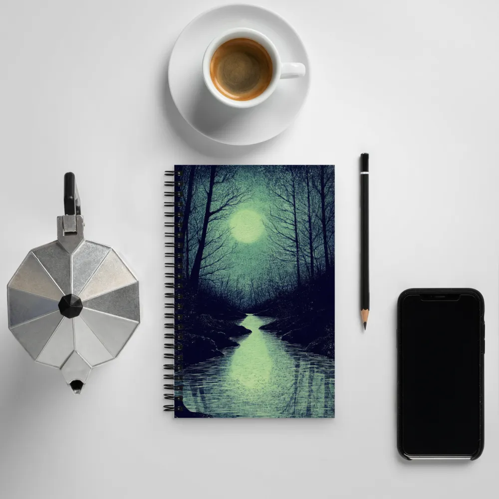 Lunar Reflections | Spiral Notebook