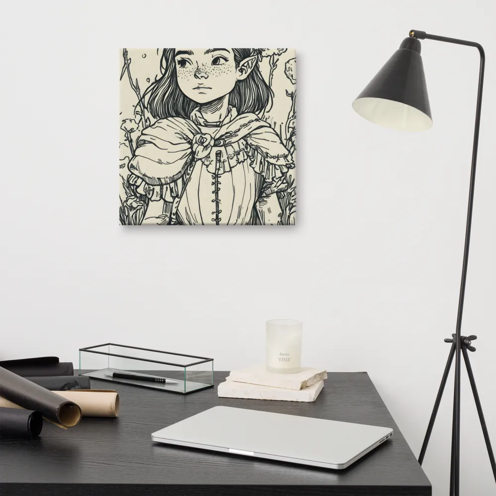 A Young Guardian of Nature | Canvas | 16″×16″