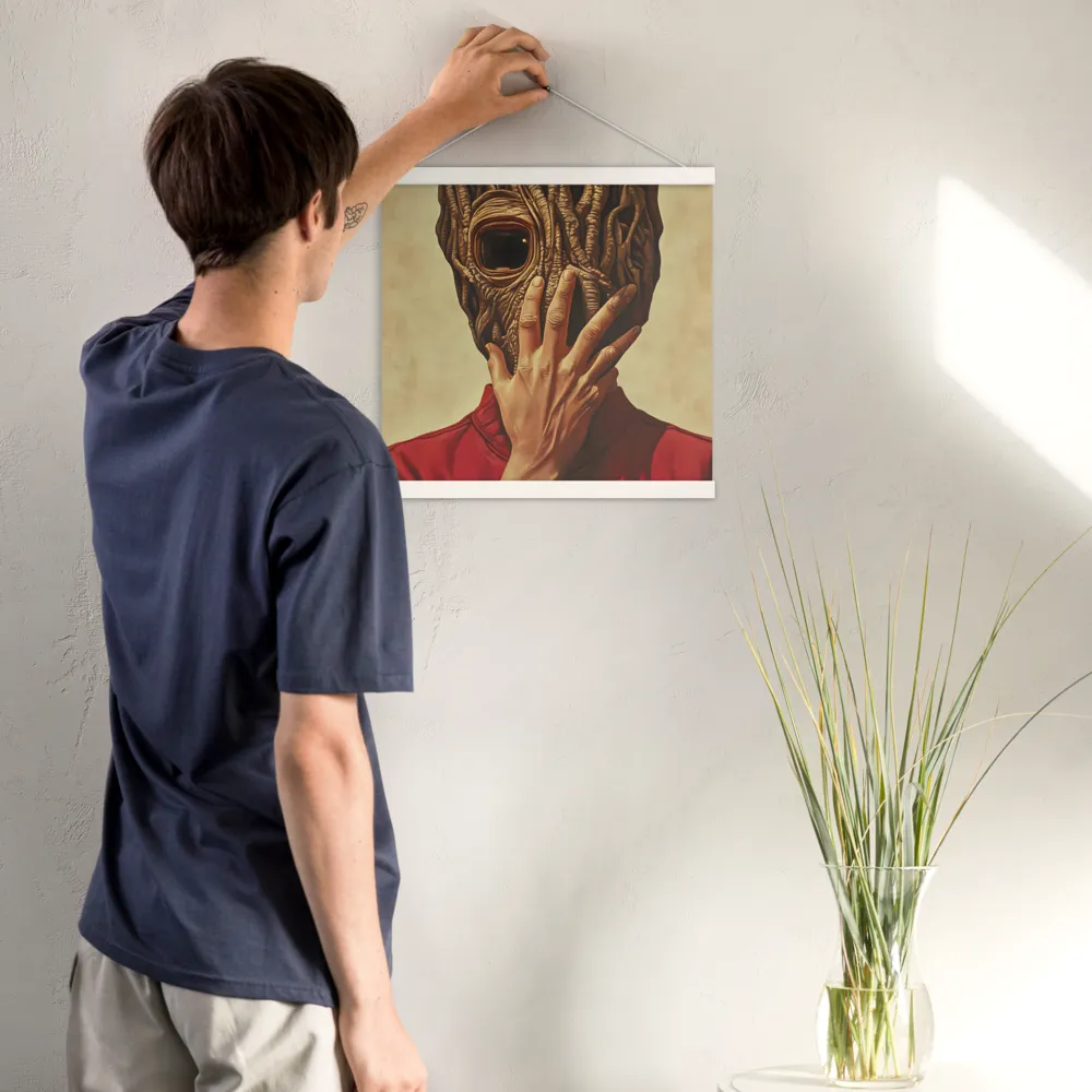 The Mask of Roots | Poster With White Wood Hanger | 16″×16″