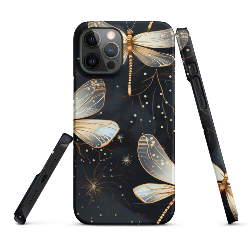 Ethereal Dance: Dragonflies in a Midnight Garden