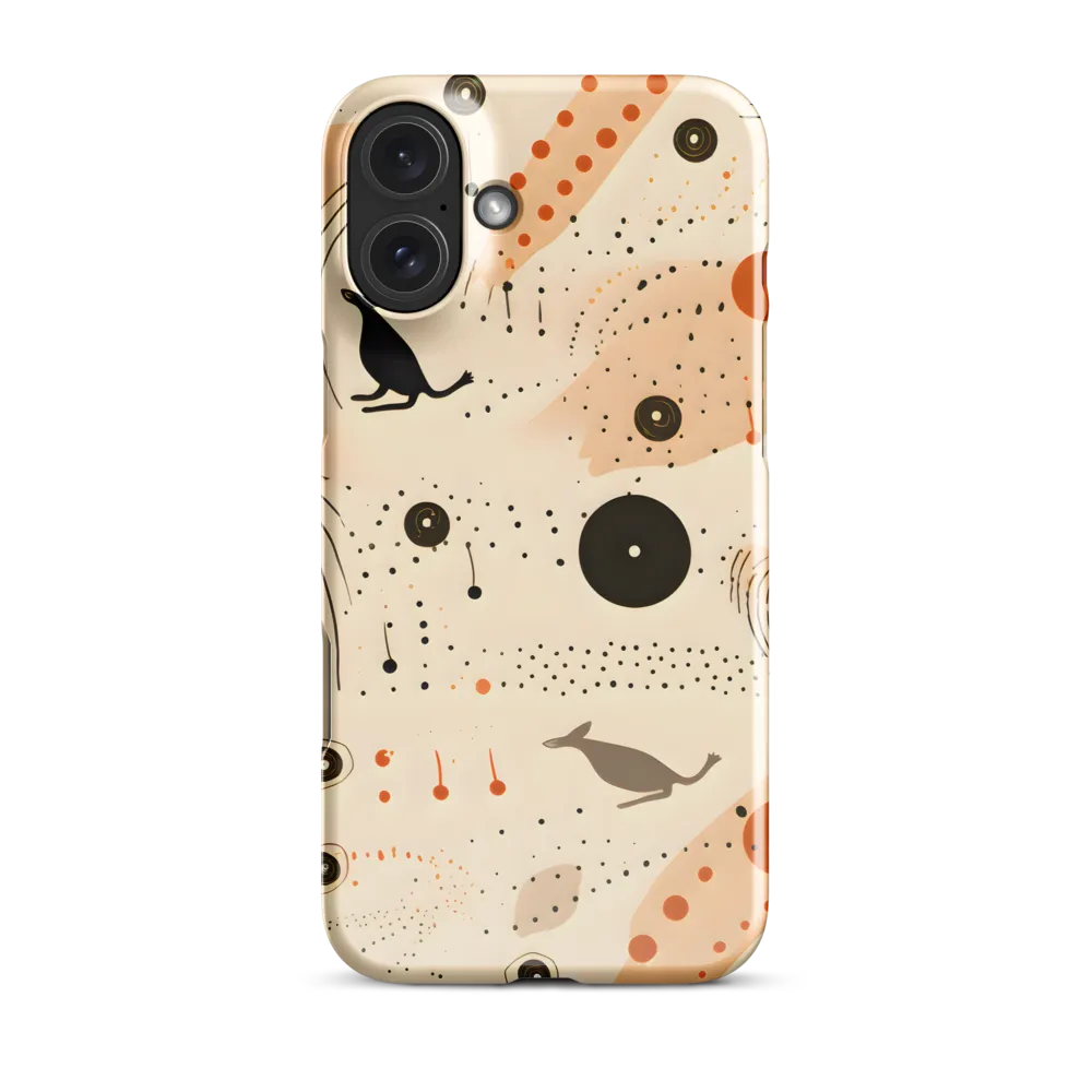 Playful Patterns in Earth Tones | Phone Case |  16 Plus | Snap Case | Glossy