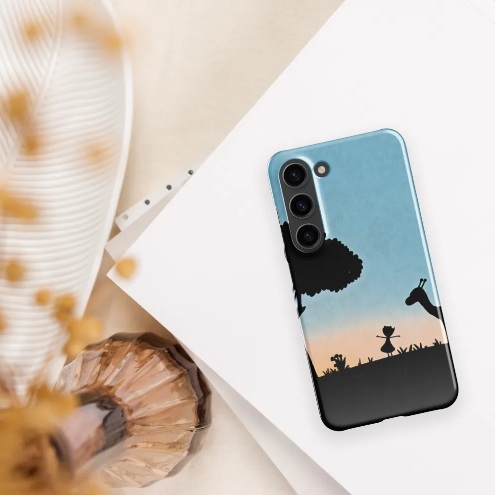 Curiosity in the Silhouette | Phone Case |  S23 | Snap Case | Glossy