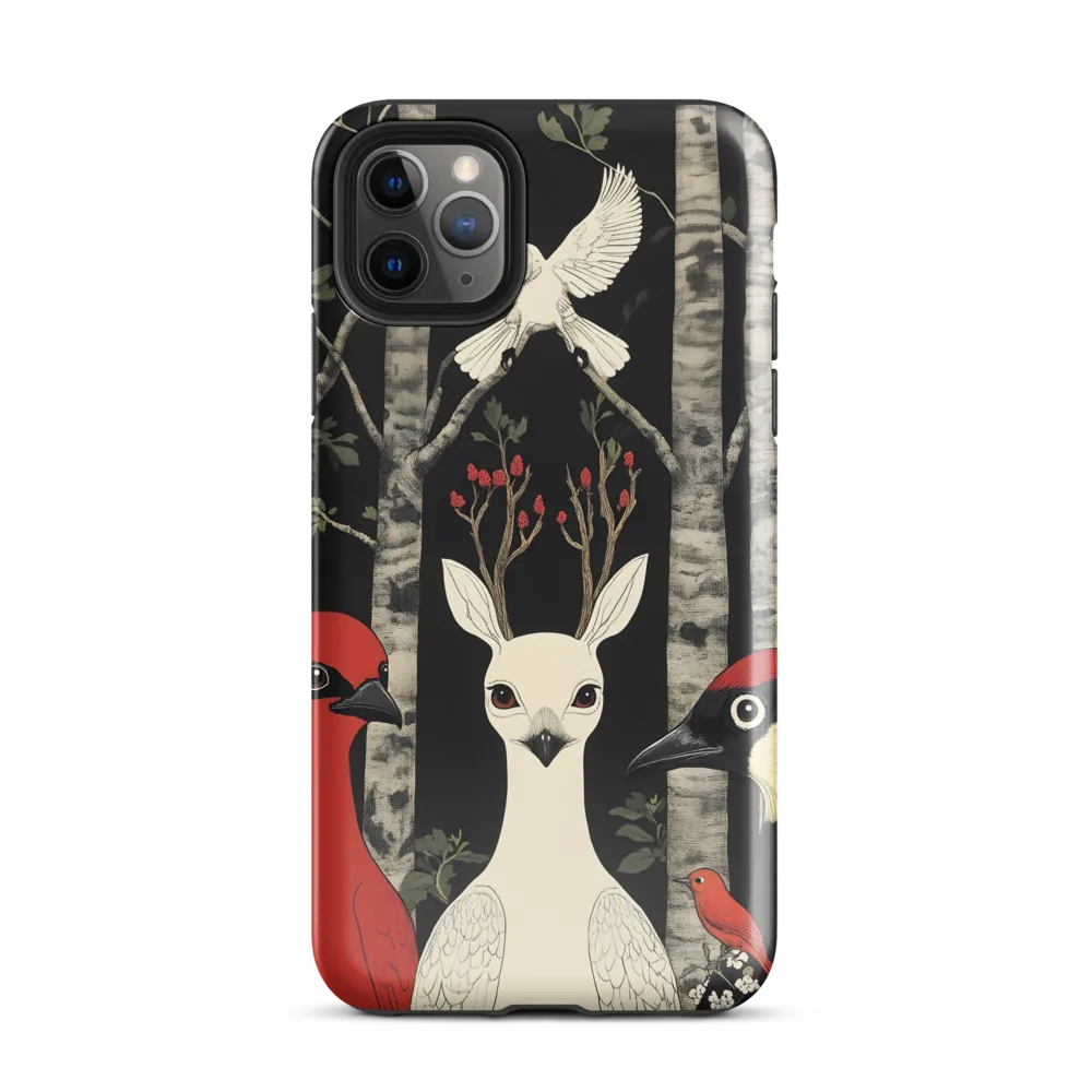 Whimsical Gathering: A Dance of Birds | Phone Case |  11 Pro Max | Tough Case | Glossy