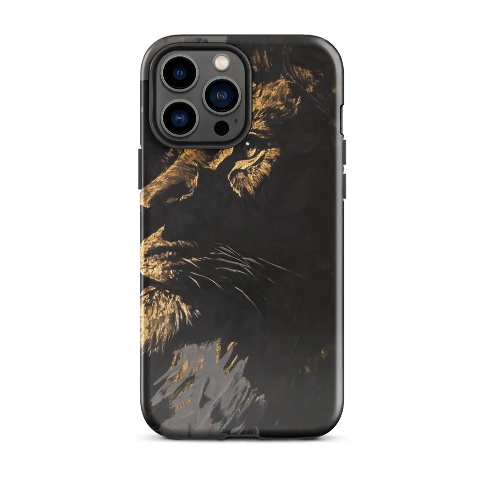 Majestic Gaze: The Golden Lion