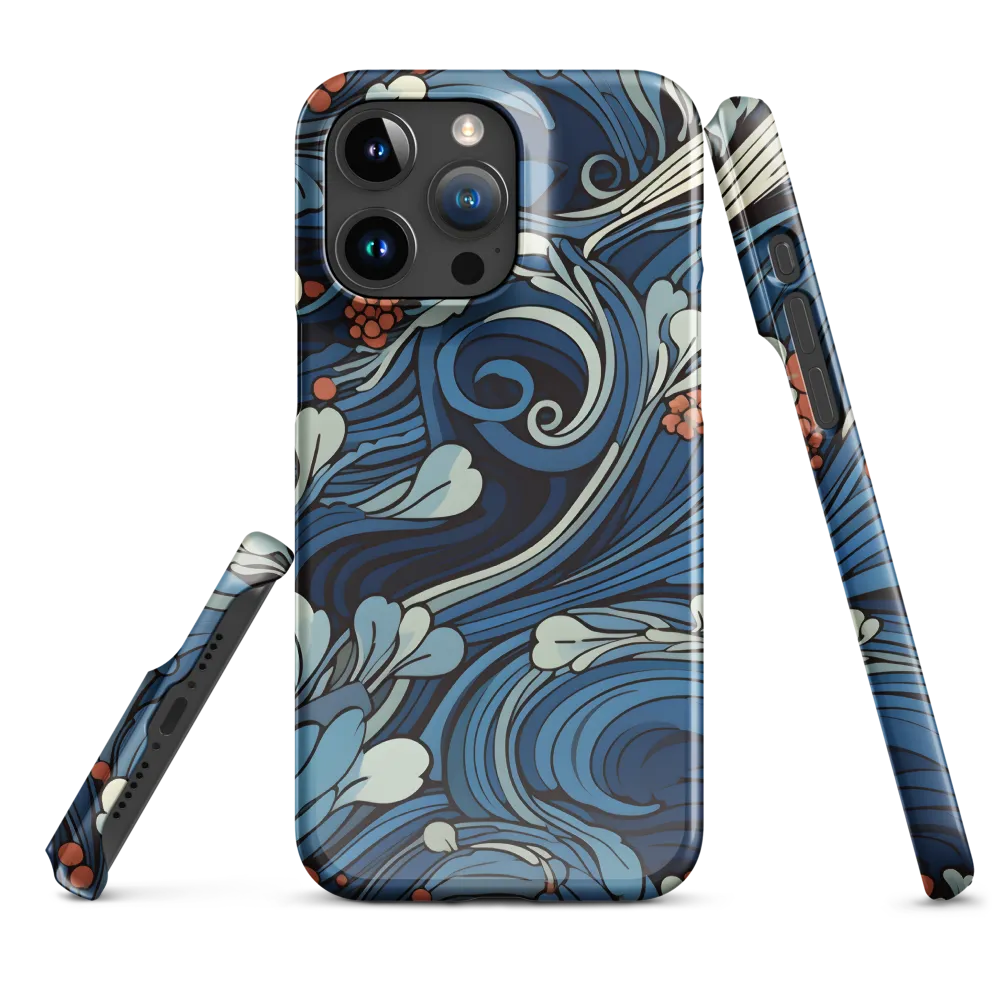 Nature's Elegance: An Oceanic Tapestry | Phone Case |  15 Pro Max | Snap Case | Glossy