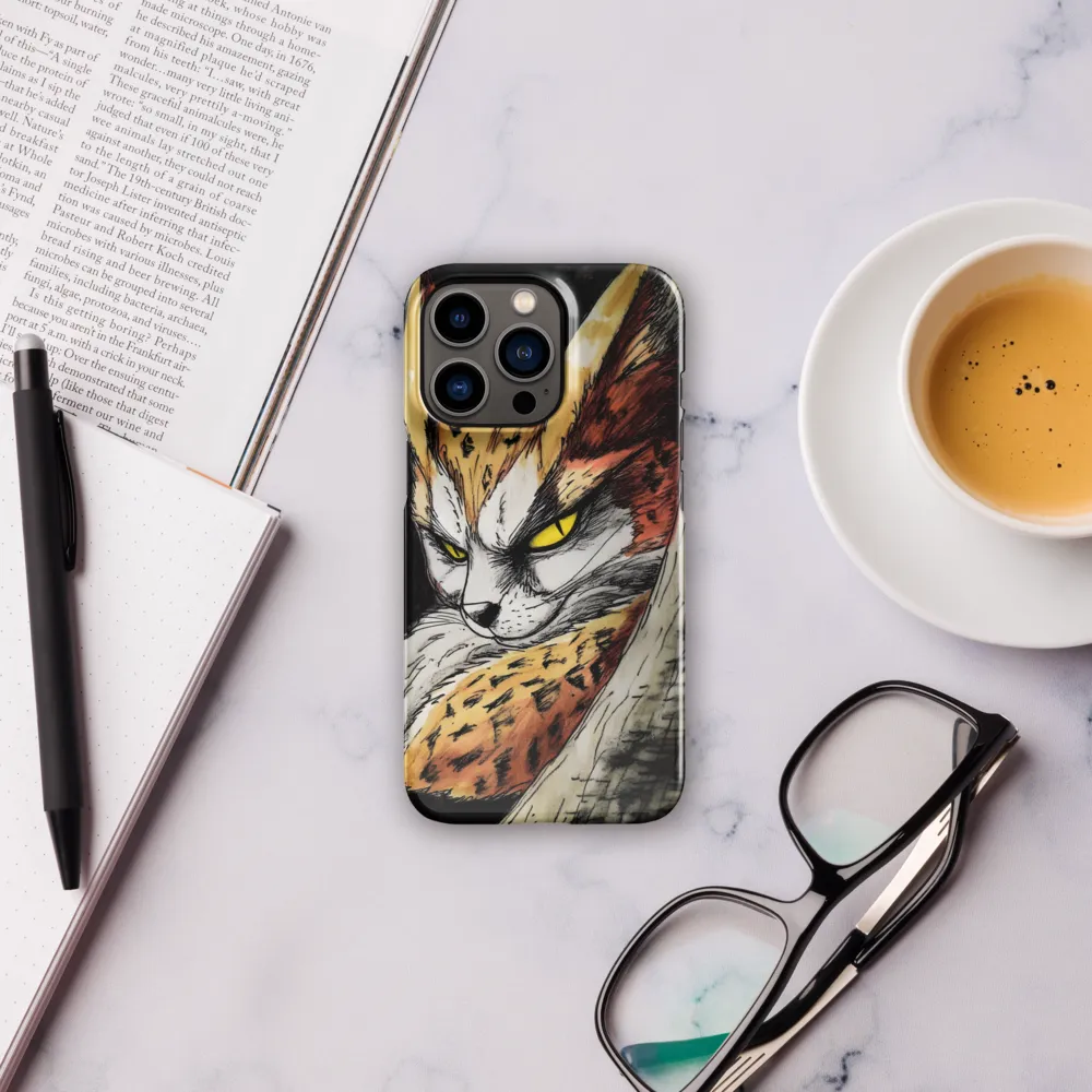 Fierce Gaze of the Wild Cat | Phone Case |  13 Pro | Snap Case | Glossy