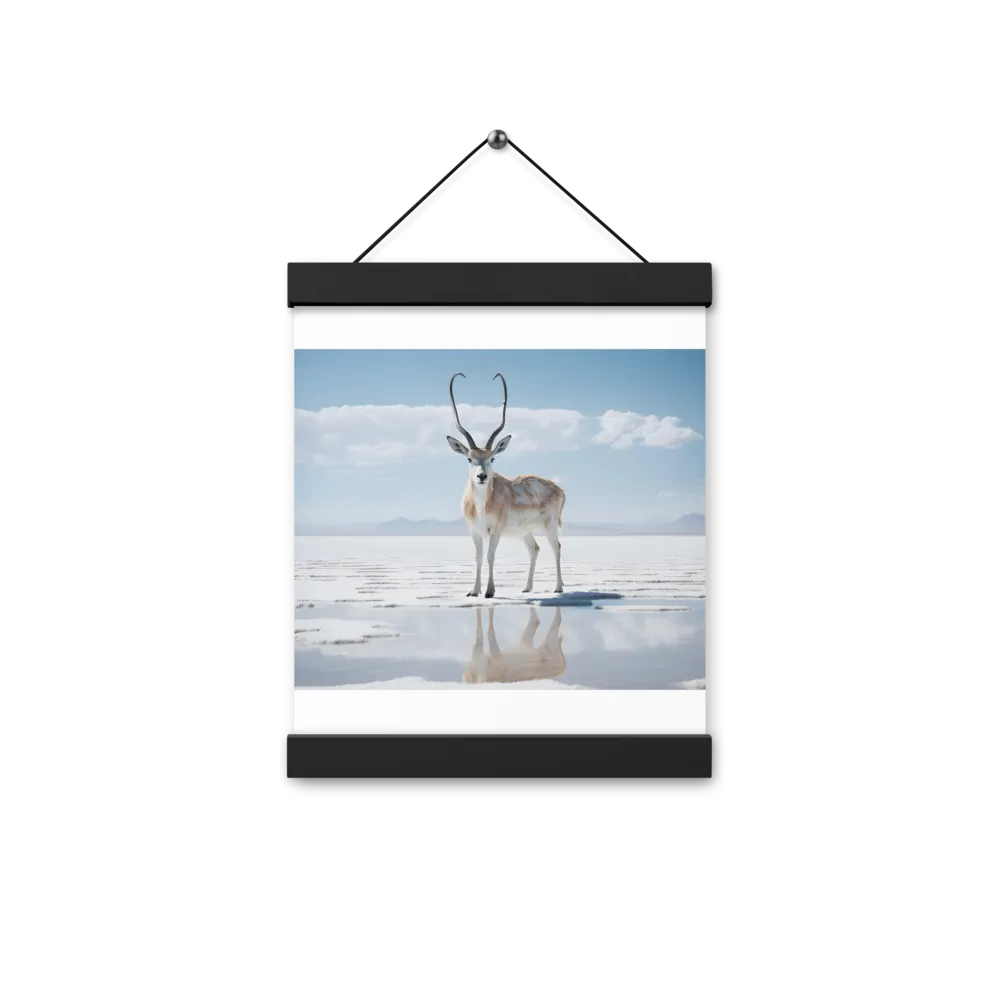 Reflection of Serenity | Poster With Black Wood Hanger | 8″×10″