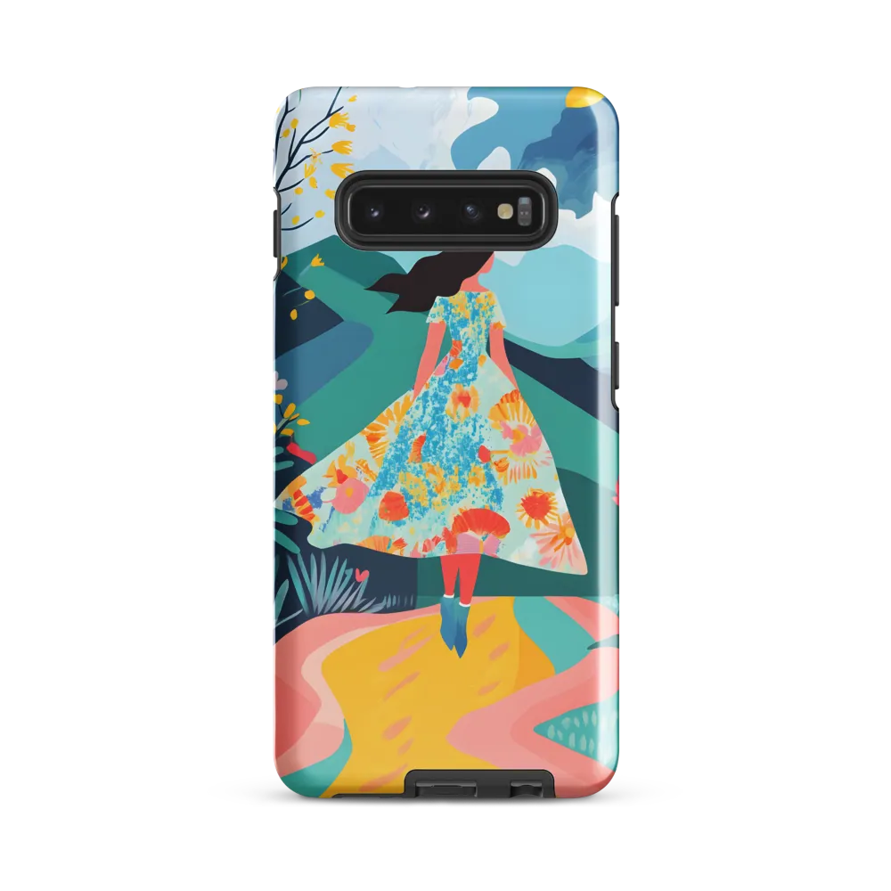 Walking into Colorful Serenity | Phone Case |  S10 Plus | Tough Case | Glossy