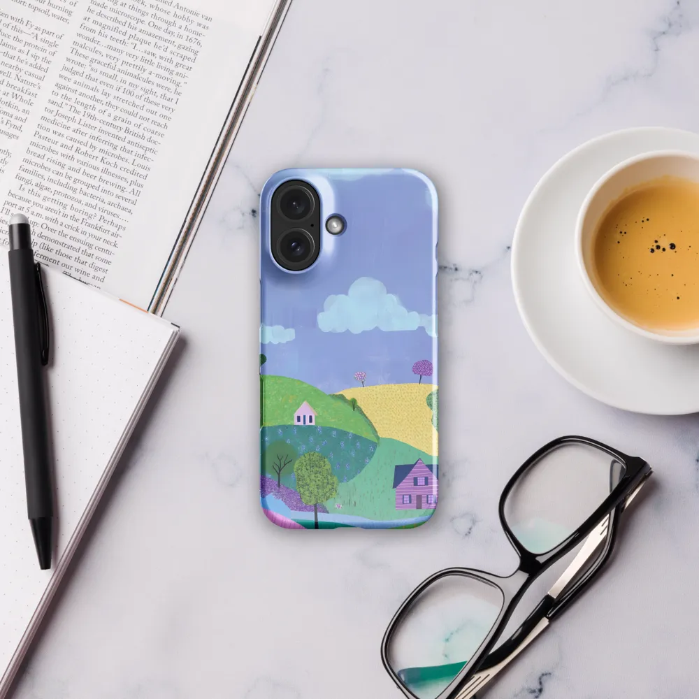 Whimsical Hills and Quaint Homes | Phone Case |  16 | Snap Case | Glossy