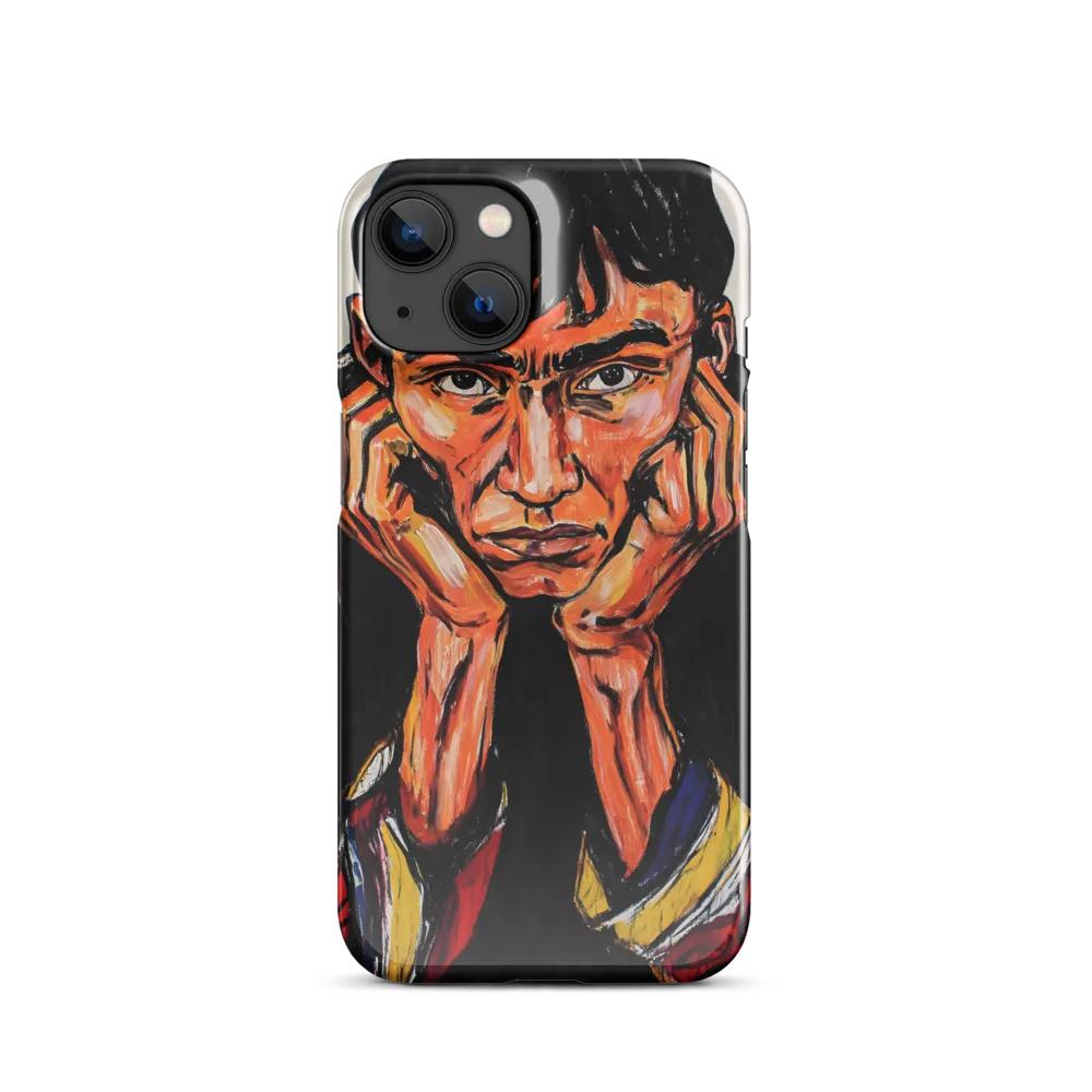 Contemplative Intensity: An Expressionist Portrait