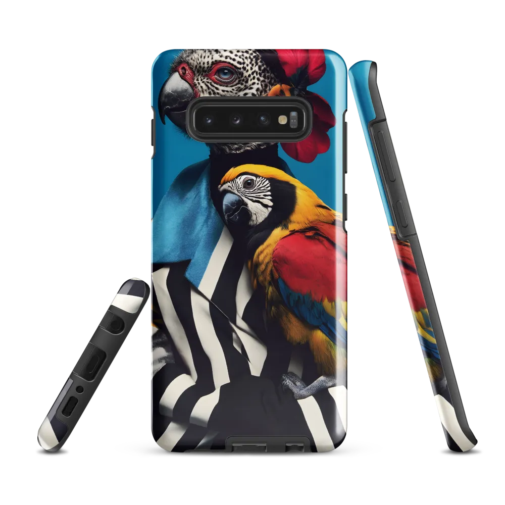 Vibrant Fusion of Flora and Fauna | Phone Case |  S10 Plus | Tough Case | Glossy