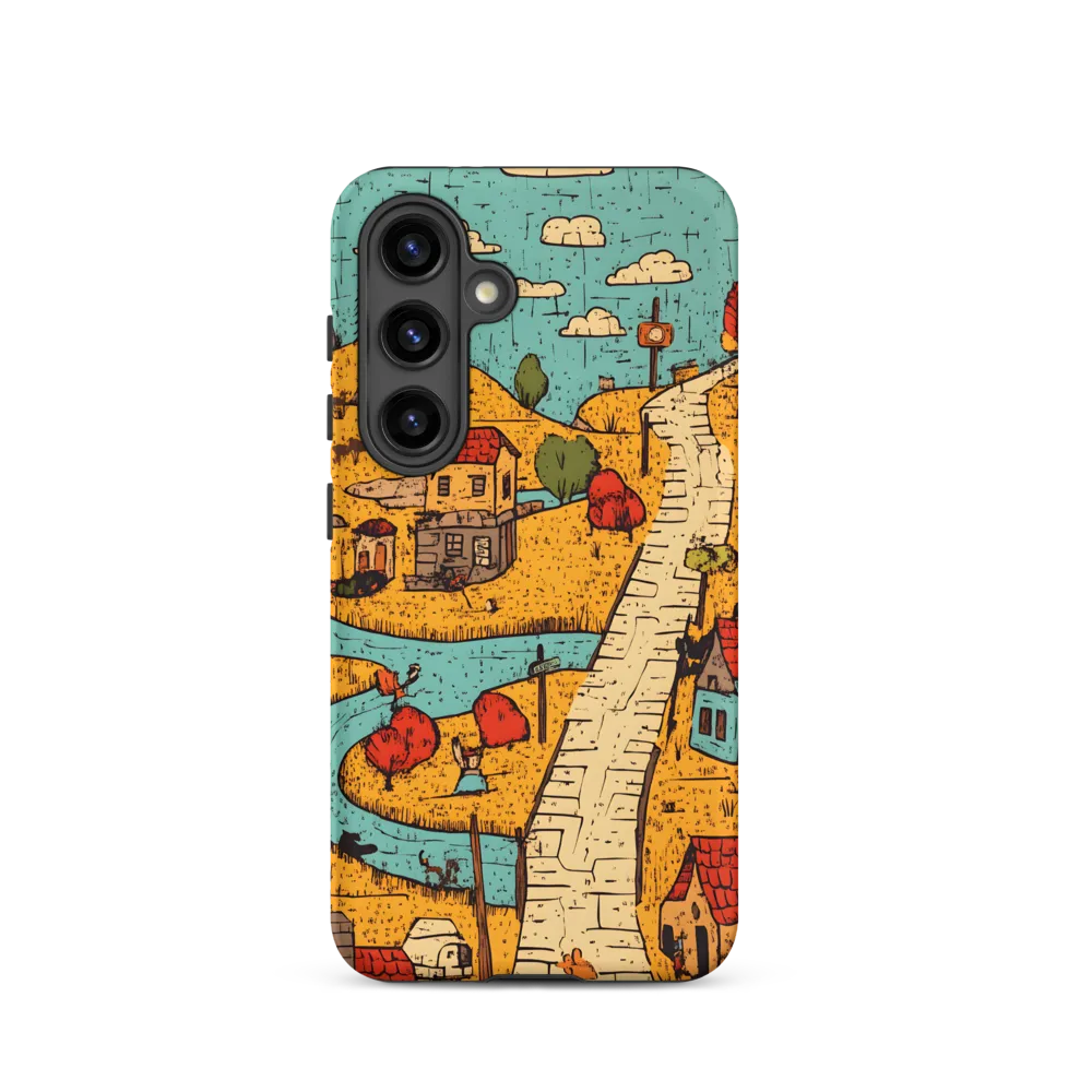 Whimsical Village Landscape