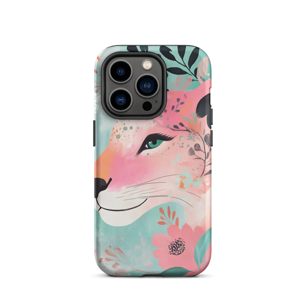 Whimsical Majesty: A Floral Lion