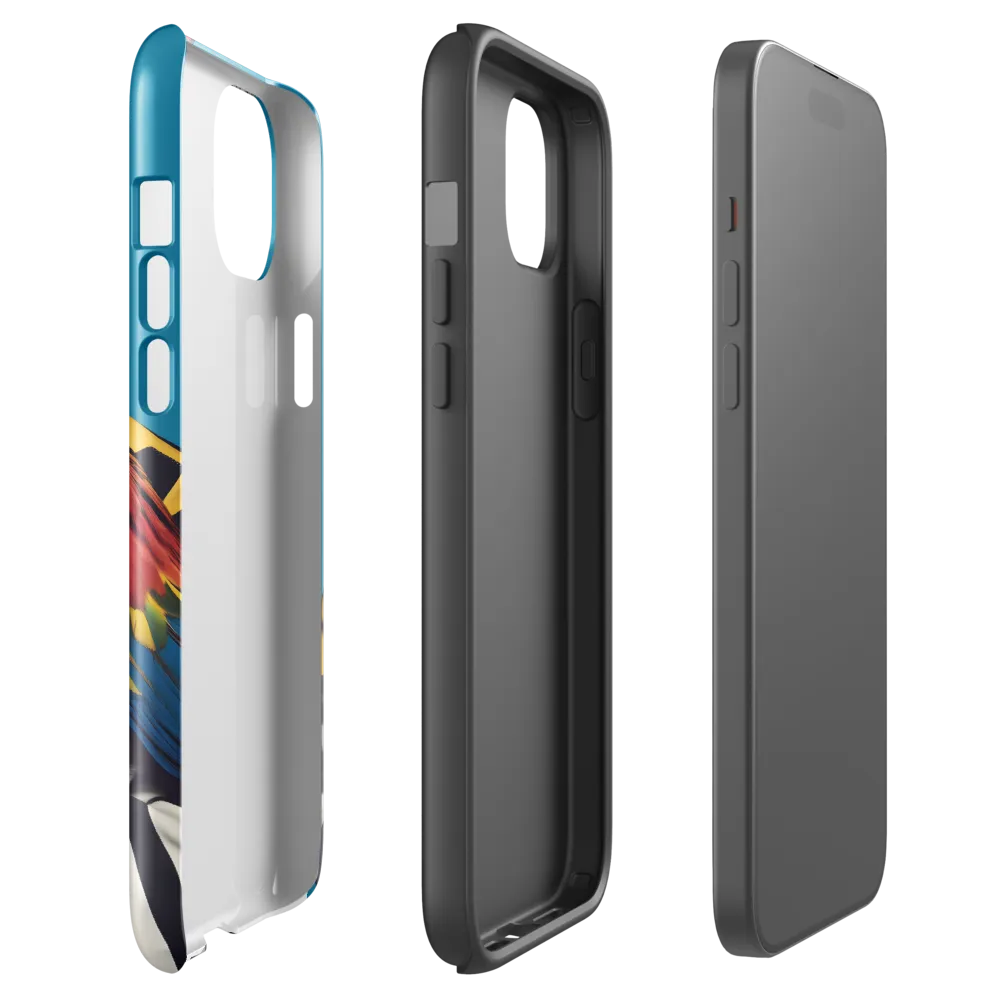 Vibrant Fusion of Flora and Fauna | Phone Case |  15 Plus | Tough Case | Glossy