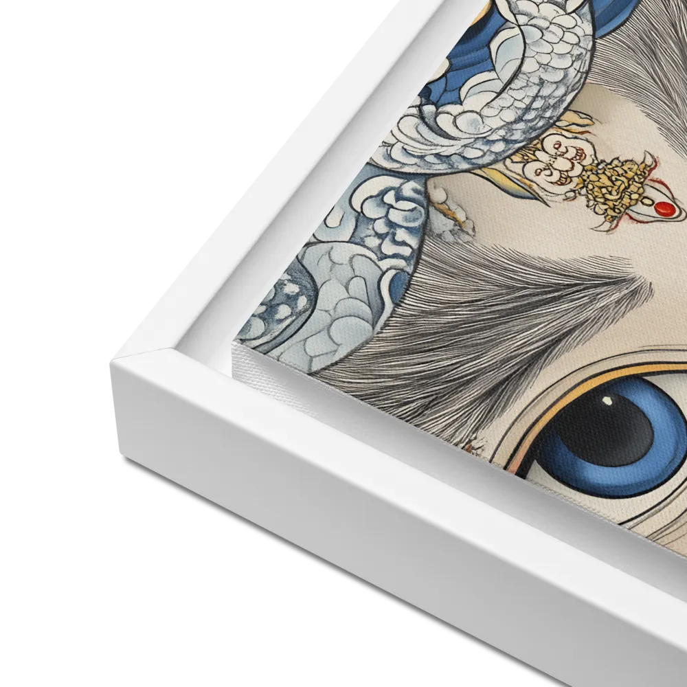 Guardian of Dreams | Canvas with White Frame | 12″×12″