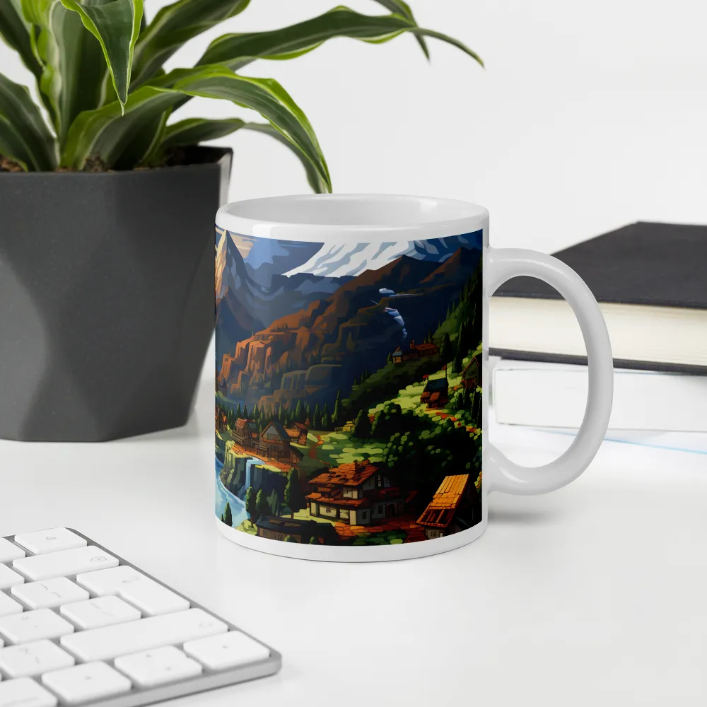 Tranquil Sunset Over Serene Landscape | Mugs | Multiple Sizes & Colors