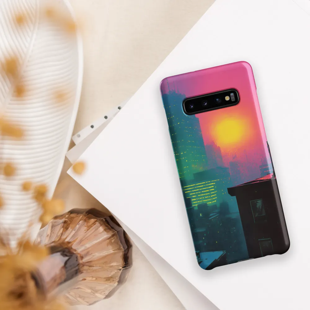 Neon Horizon | Phone Case |  S10 Plus | Snap Case | Matte