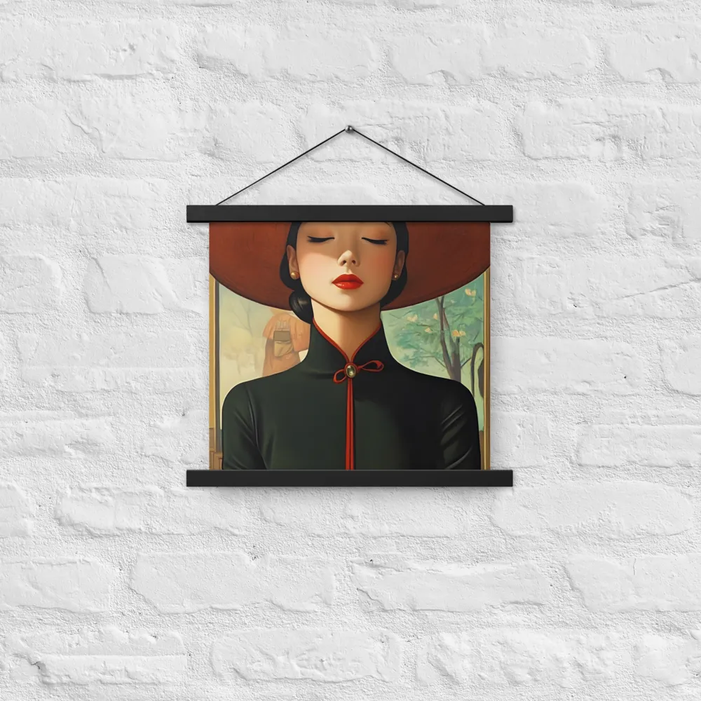 Elegance in Tranquility | Poster With Black Wood Hanger | 14″×14″