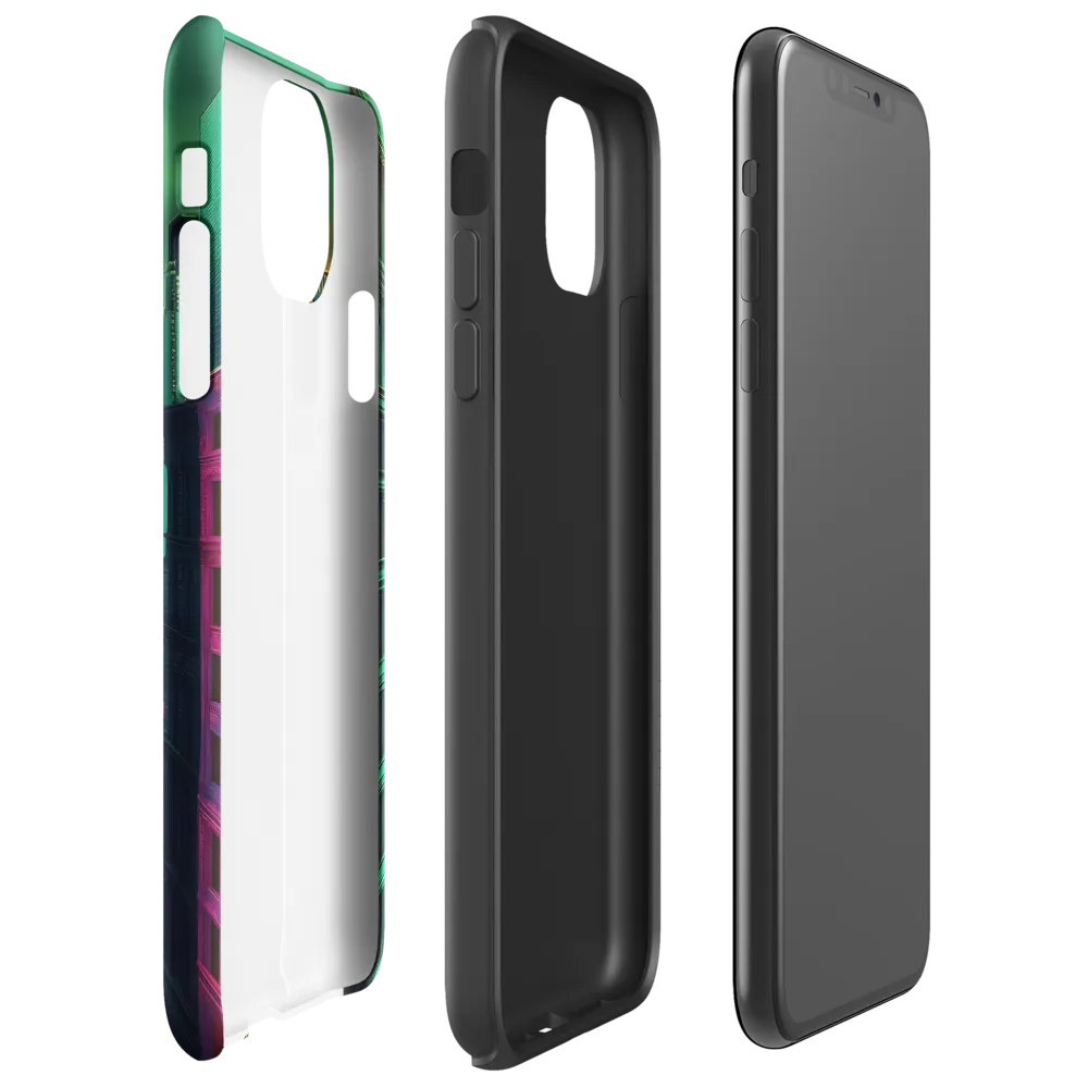 Urban Surrealism: Neon Dreams | Phone Case |  11 Pro Max | Tough Case | Glossy