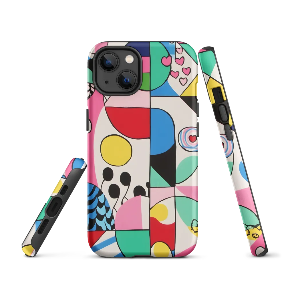Dynamic Interplay of Shapes | Phone Case |  13 | Tough Case | Matte