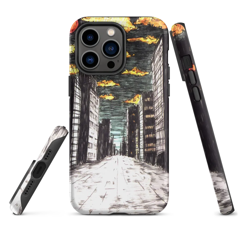 Eclipsed Cityscape | Phone Case |  14 Pro Max | Tough Case | Matte