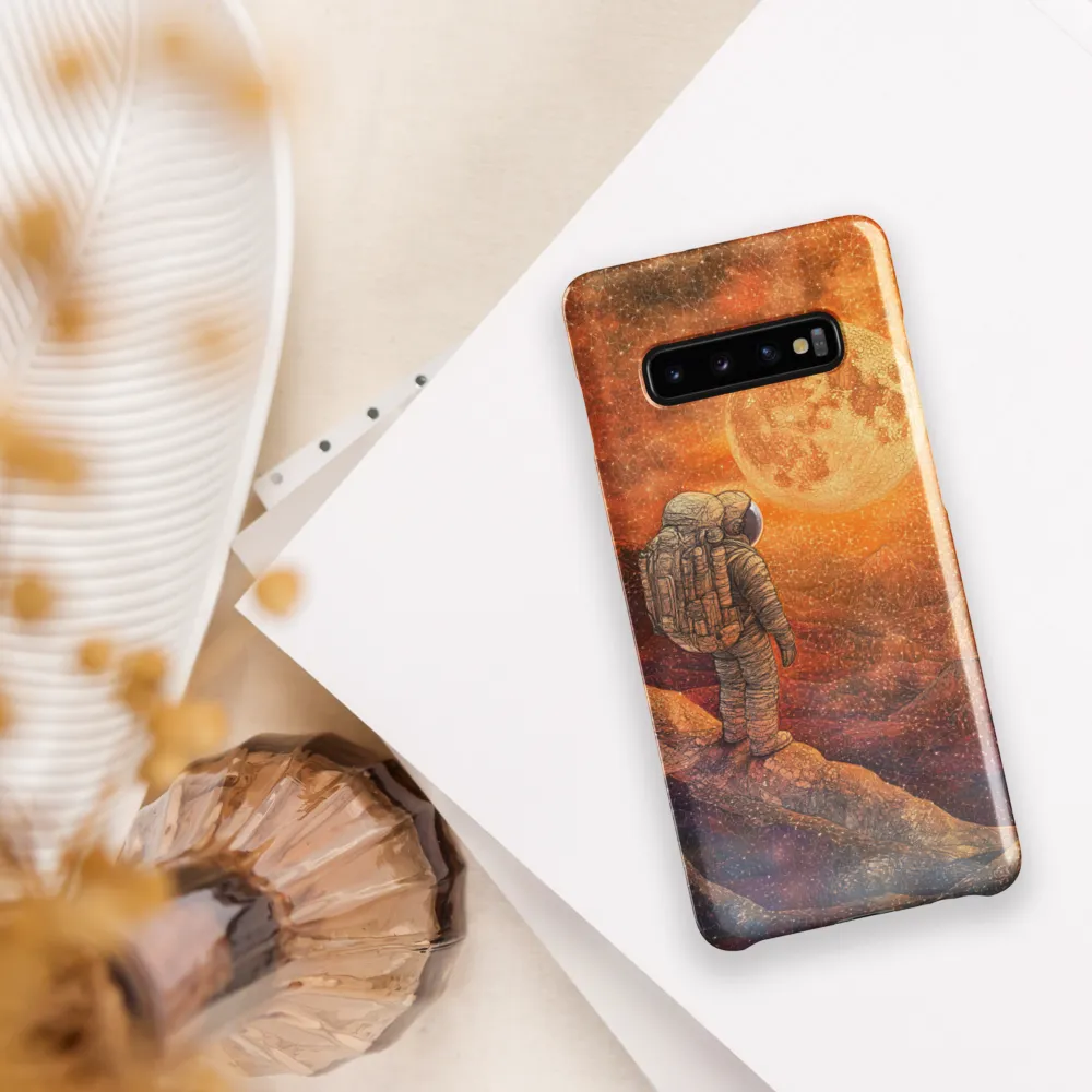 Journey to the Celestial: An Astronaut's Reflection | Phone Case |  S10 Plus | Snap Case | Glossy