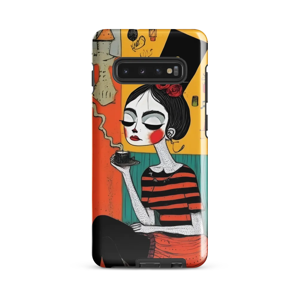 Sipping Serene | Phone Case |  S10 Plus | Tough Case | Glossy