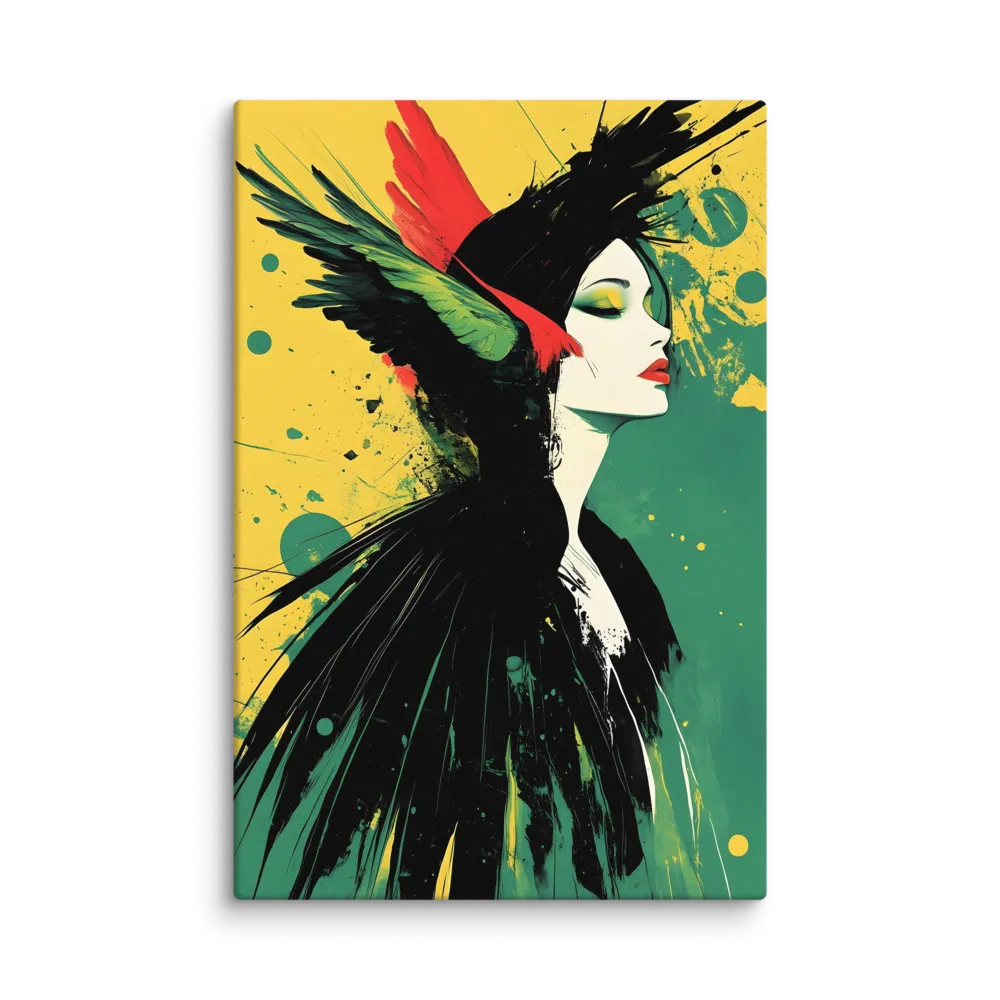 Gilded Flight — Portrait with Wings