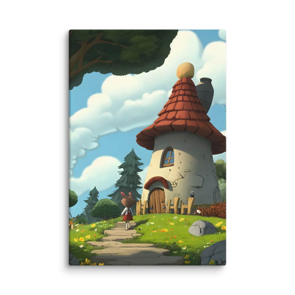 Whimsical Cottage in a Serene Landscape