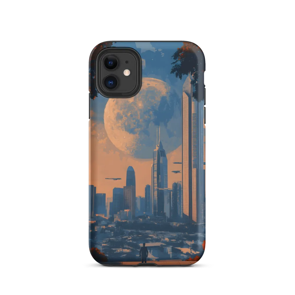 Observation Point — Moon over the Neo‑Metropolis