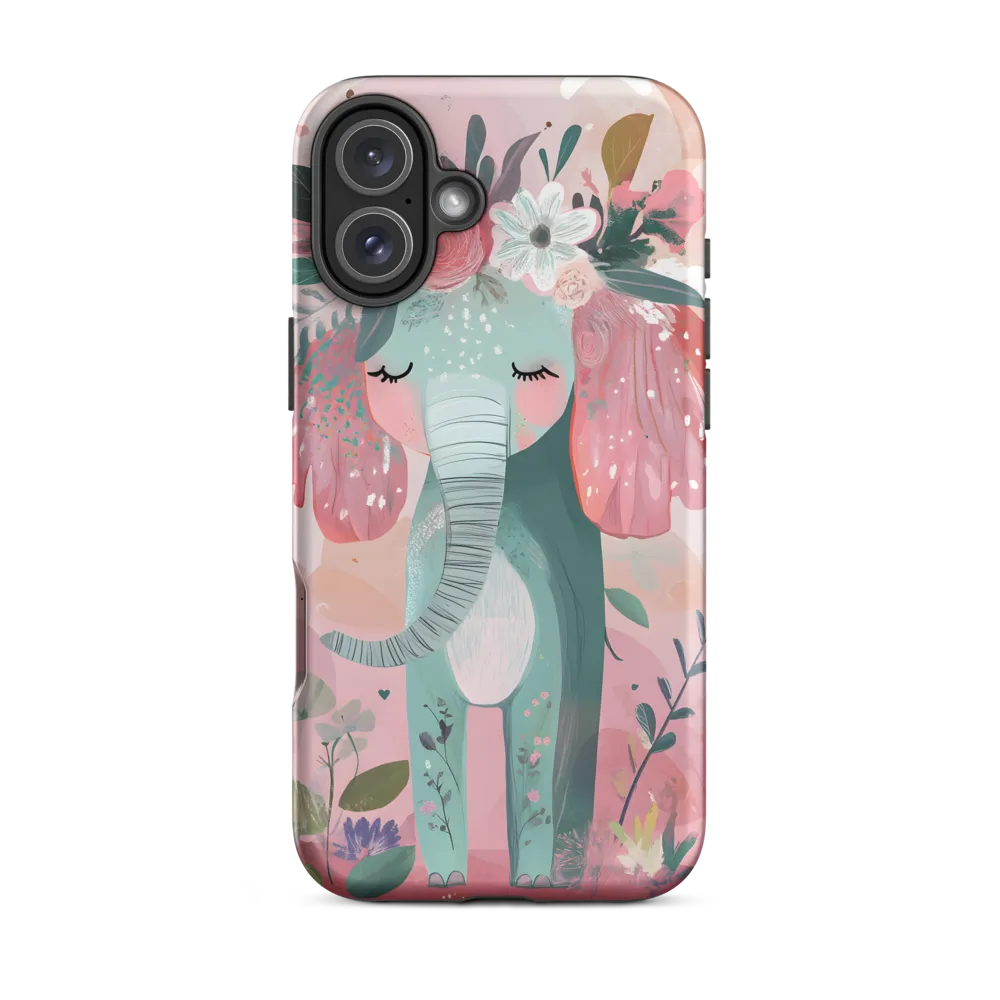 Whimsical Elephant in Bloom