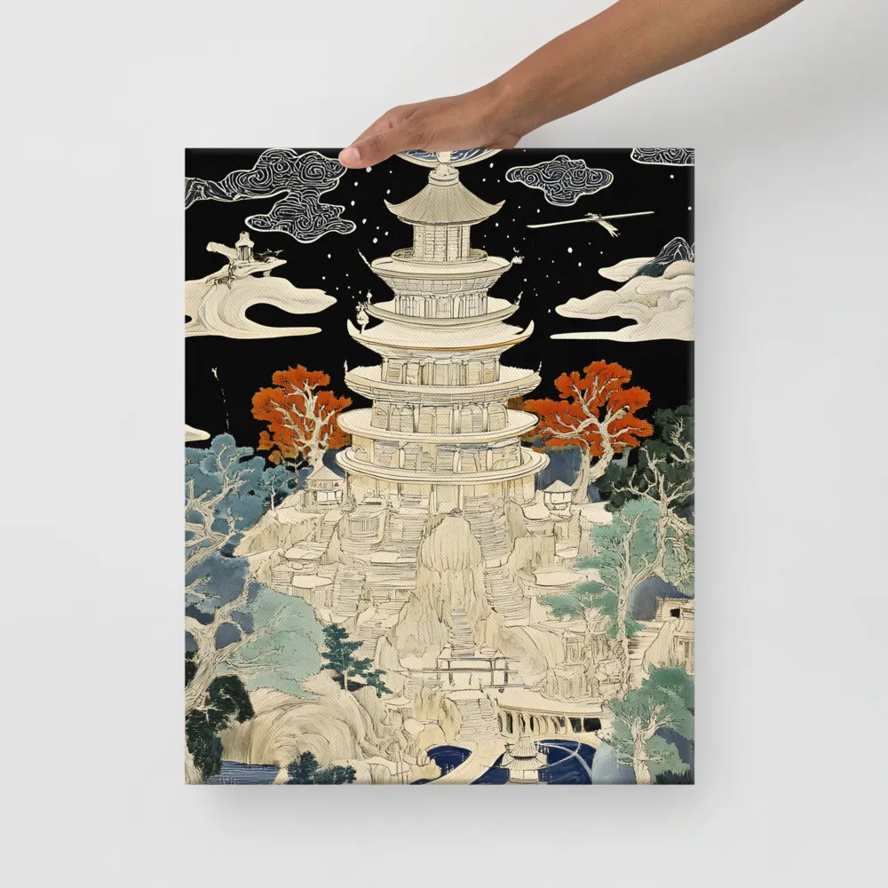 Whispers of the Pagoda | Canvas | 16″×20″