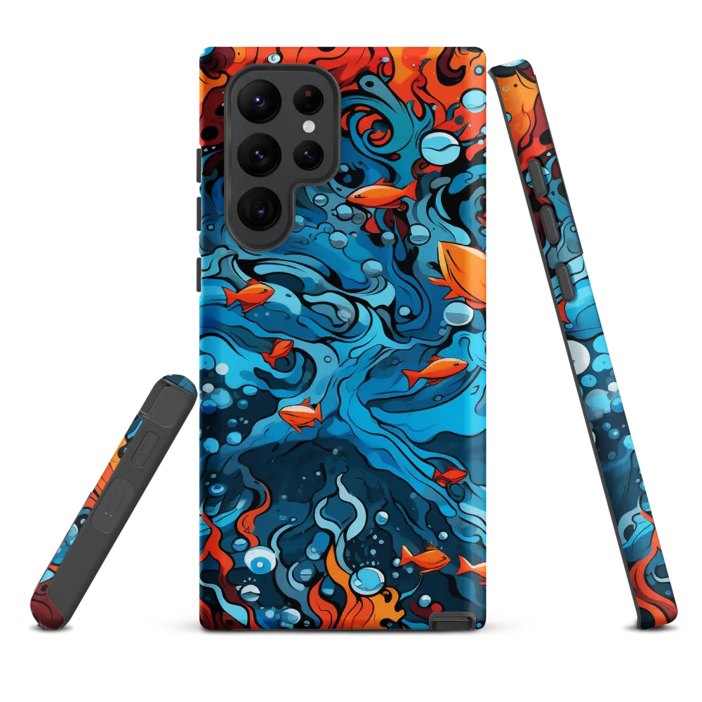 Fluid Harmony: Ocean and Flames
