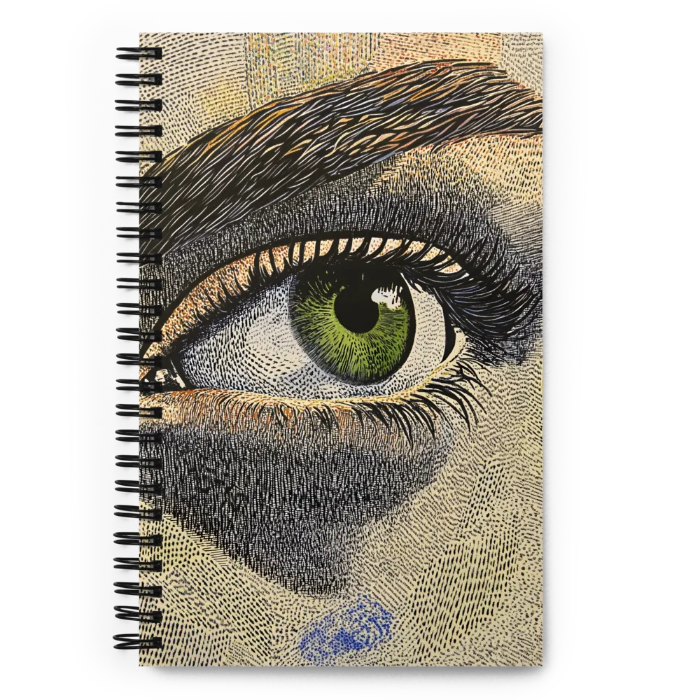 Intrigue in Green | Spiral Notebook