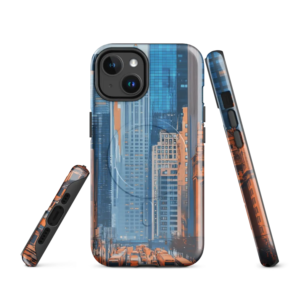Urban Symphony in Blue and Orange