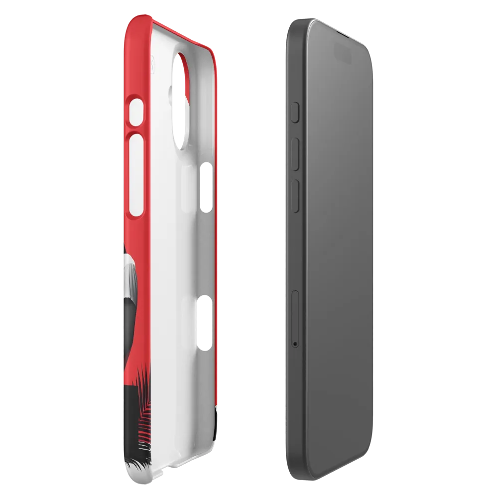 Contemplation in Red | Phone Case |  16 Plus | Snap Case | Matte