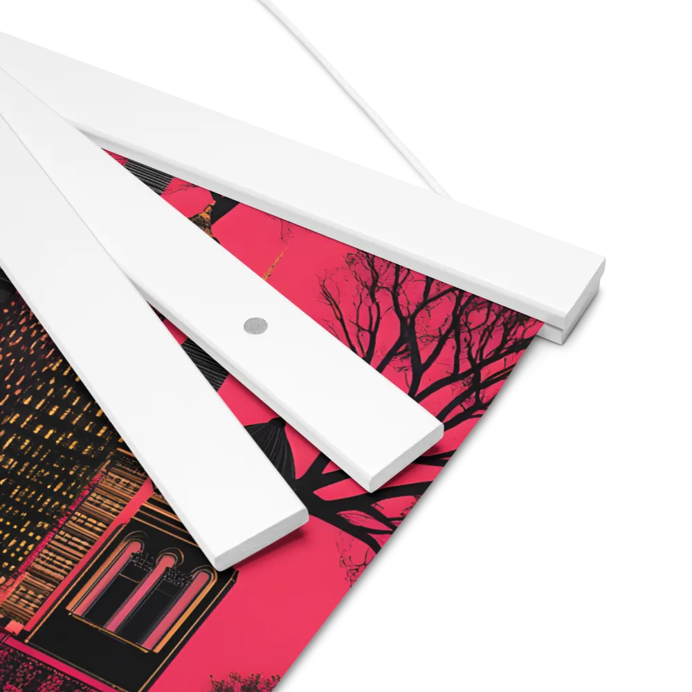 Urban Reverie | Poster With White Wood Hanger | 12″×12″