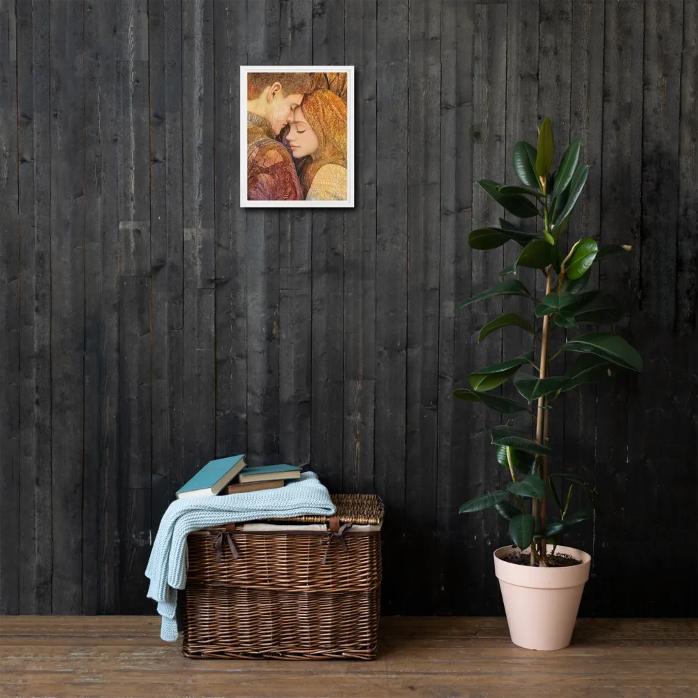Embrace of Autumn | Canvas with White Frame | 11″×14″