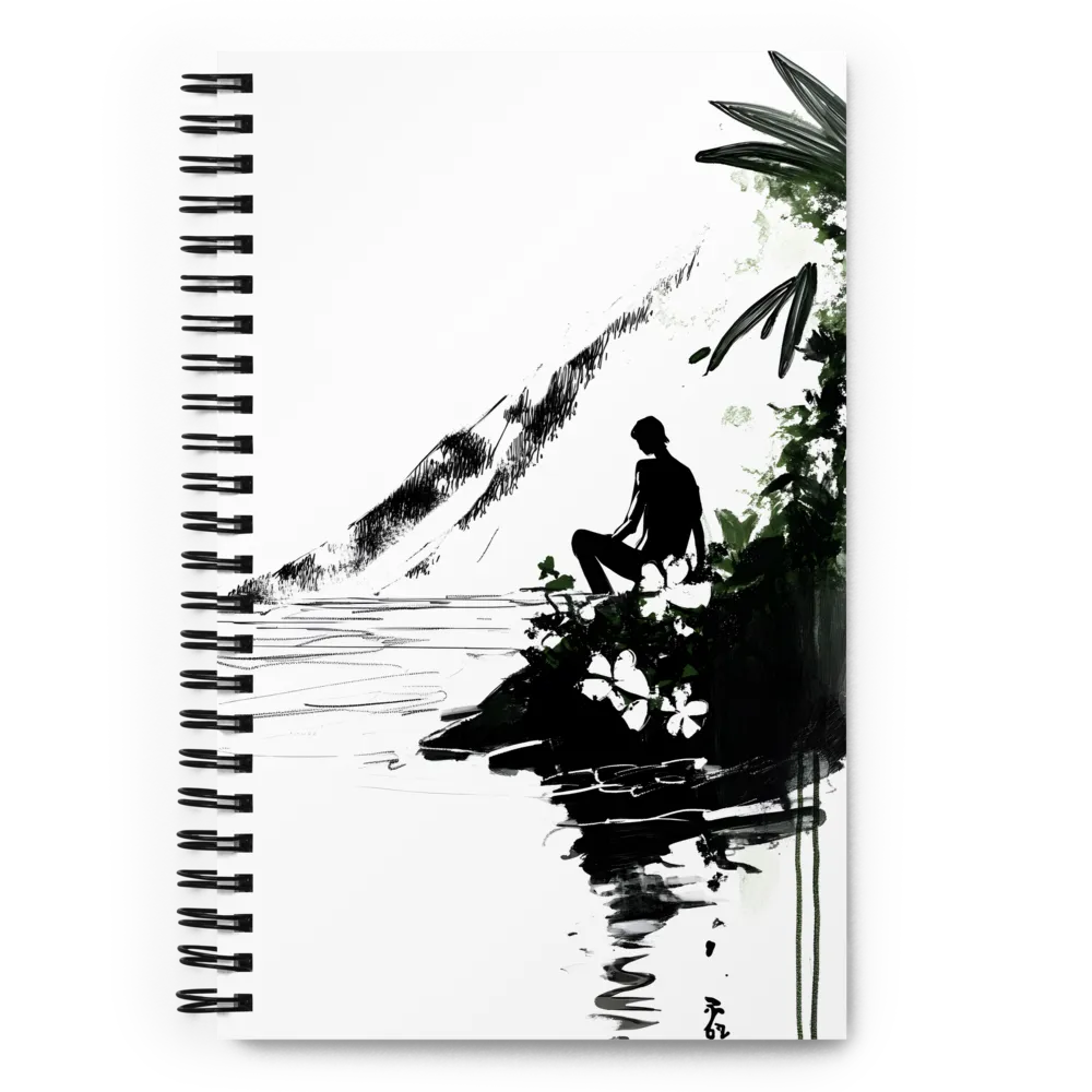 Contemplation by the Water | Spiral Notebook