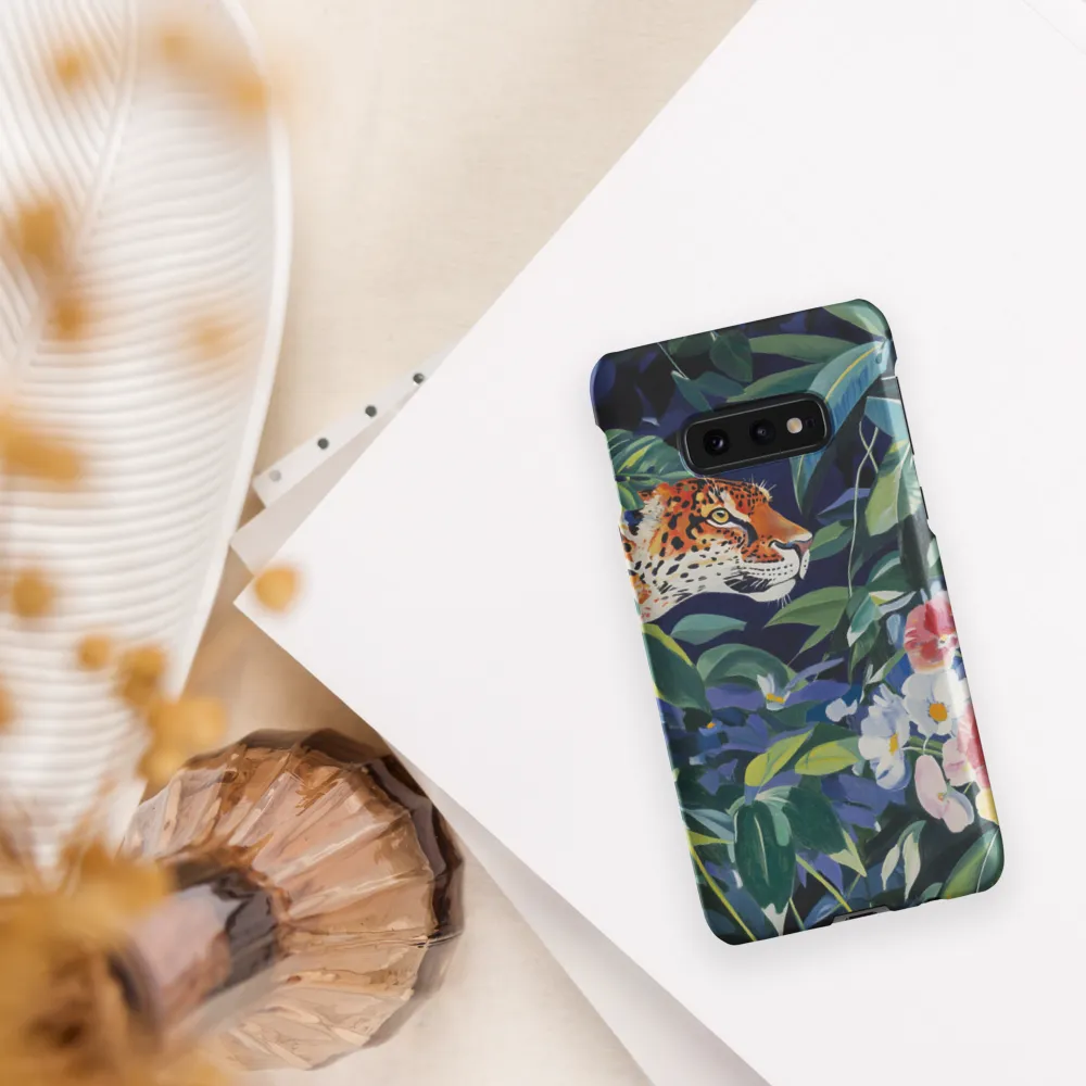 Hidden Majesty: The Jaguar Amongst Tropical Splendor | Phone Case |  S10e | Snap Case | Matte