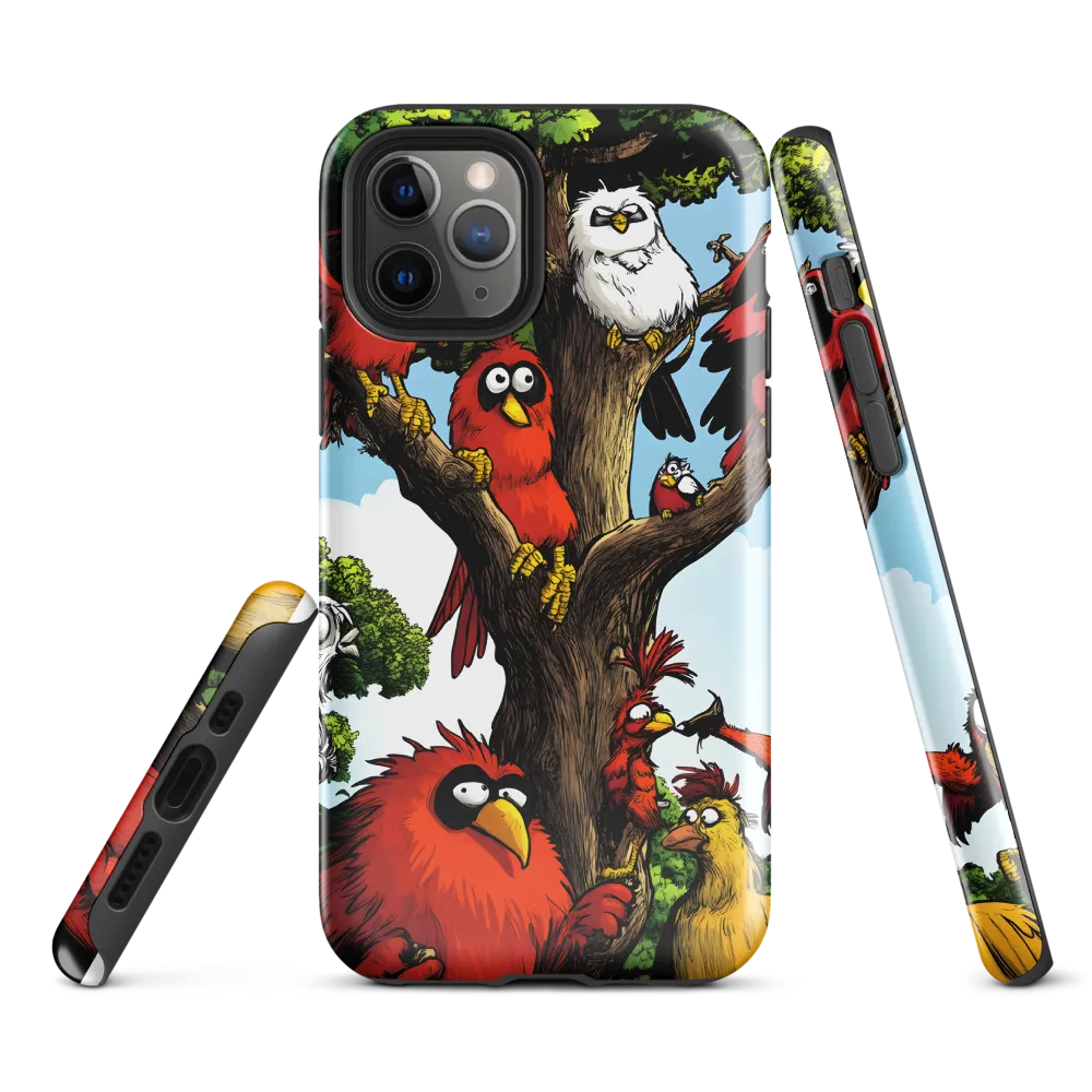 Whimsical Avian Gathering