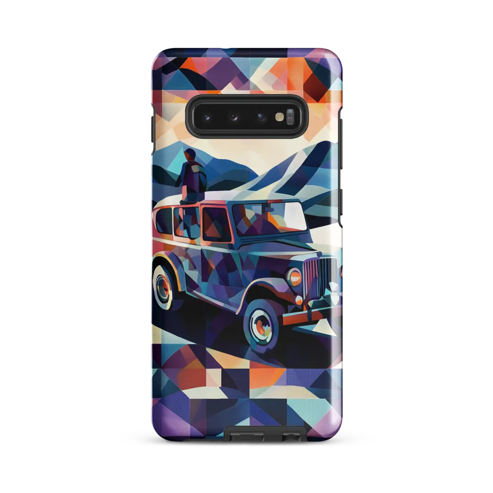 Journey Through Geometric Dreams | Phone Case |  S10 Plus | Tough Case | Glossy