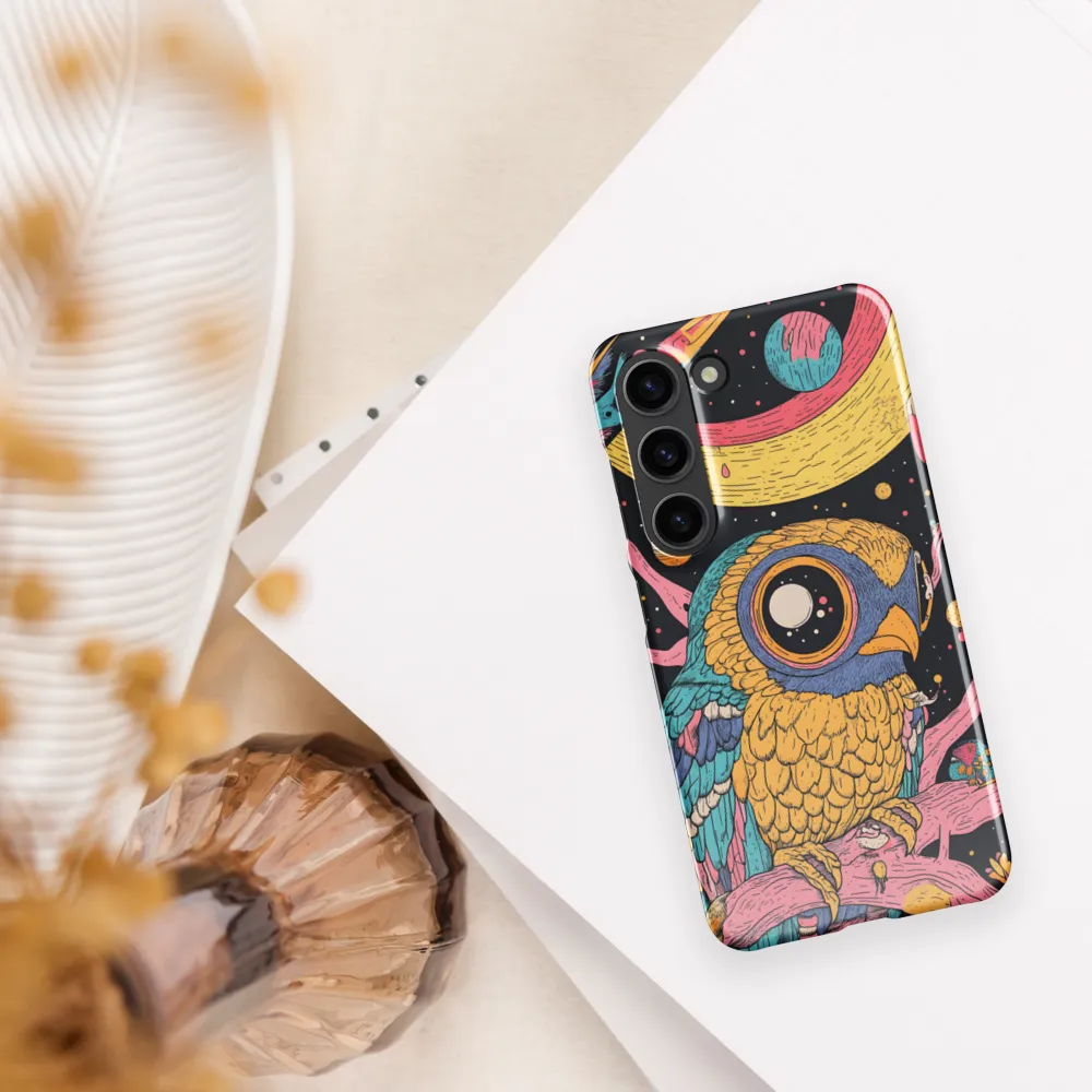 Whimsical Cosmic Owl | Phone Case |  S23 | Snap Case | Glossy