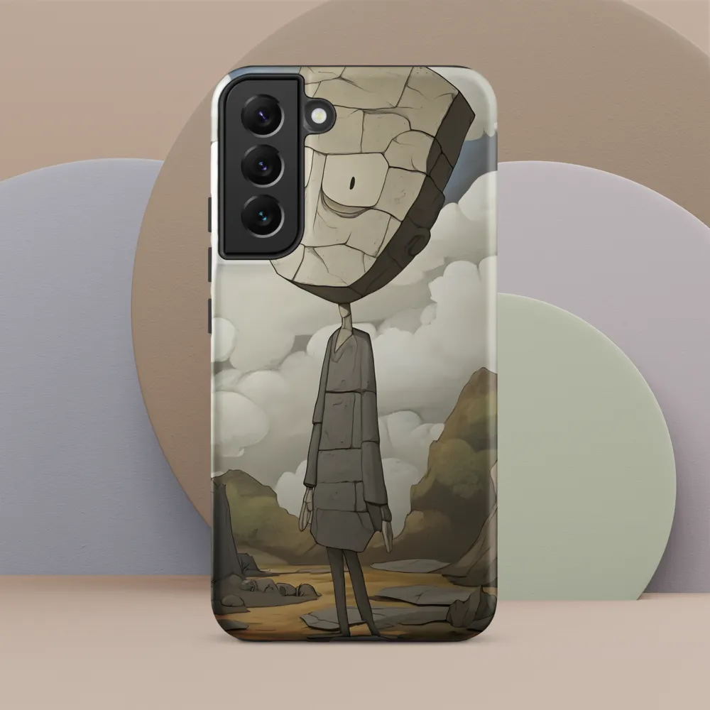 Whimsical Stone Figure in a Rocky Landscape | Phone Case |  S22 Plus | Tough Case | Matte