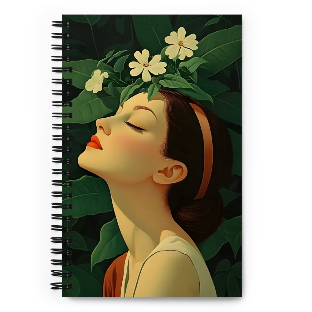 Serenity in Bloom | Spiral Notebook