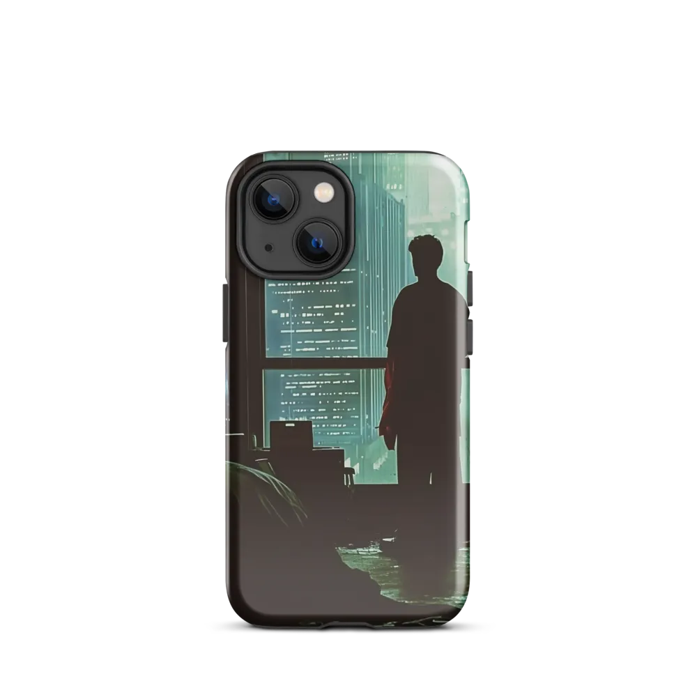 Silent Contemplation in a Futuristic Dystopia