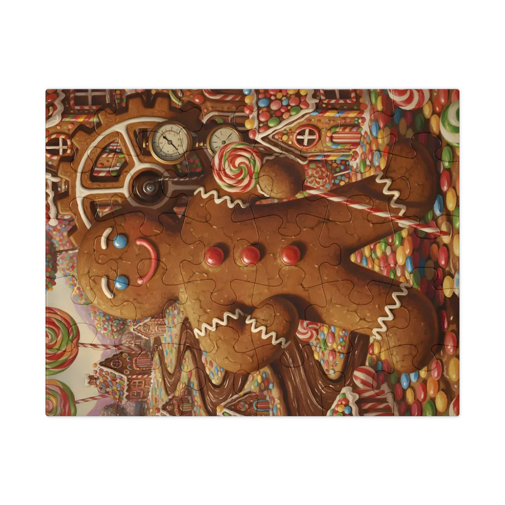 Gingerbread Guardian 
 Jigsaw Puzzle in Tin Box