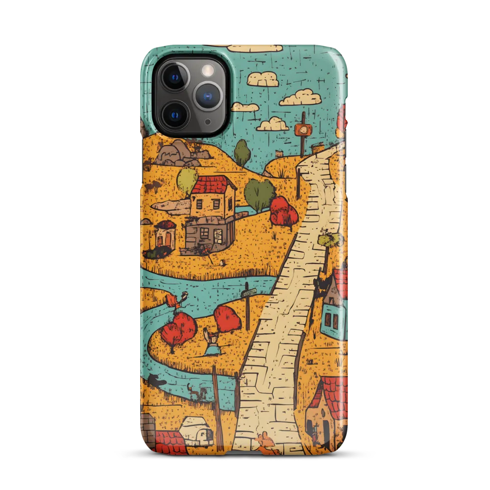 Whimsical Village Landscape | Phone Case |  11 Pro Max | Snap Case | Glossy