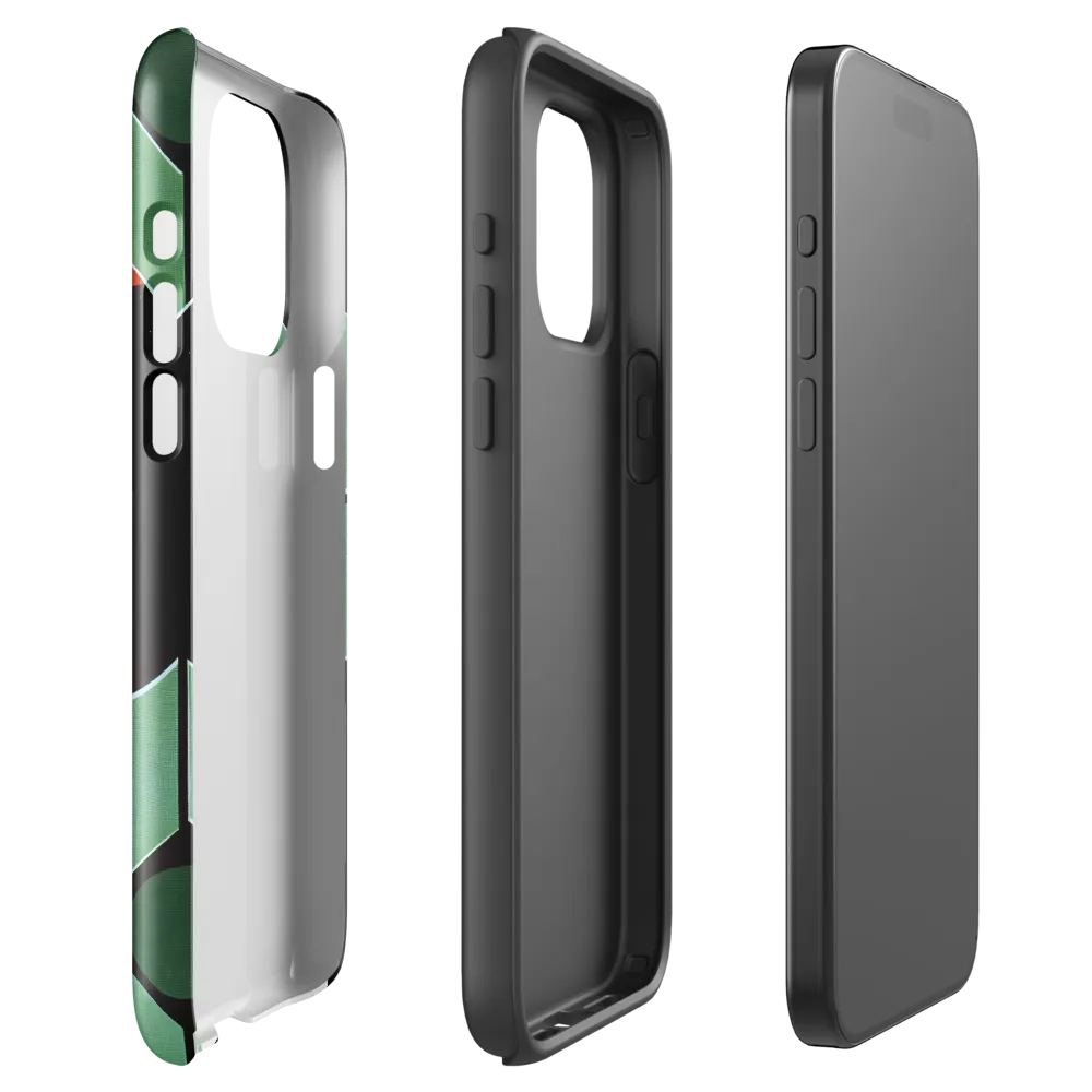 Dynamic Geometric Harmony | Phone Case |  15 Pro Max | Tough Case | Glossy