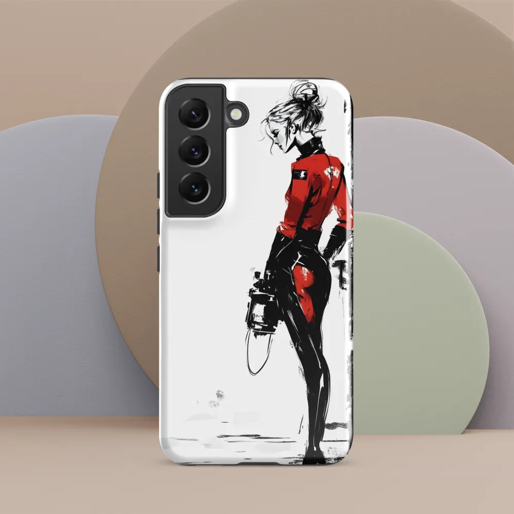 The Edgy Elegance | Phone Case |  S22 | Tough Case | Glossy